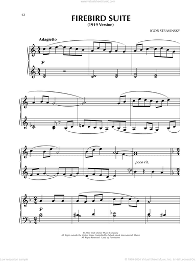 Firebird Suite (from Fantasia 2000), (easy)