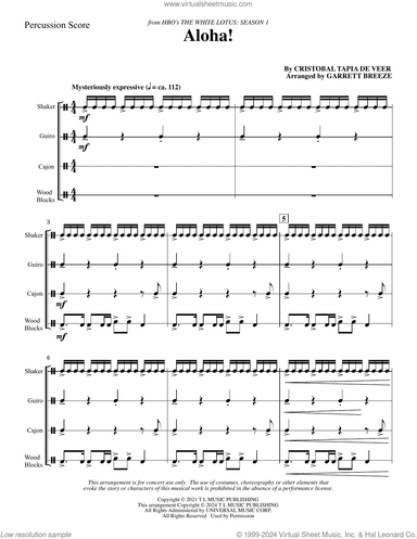 Aloha! (arr. Garrett Breeze) (COMPLETE)