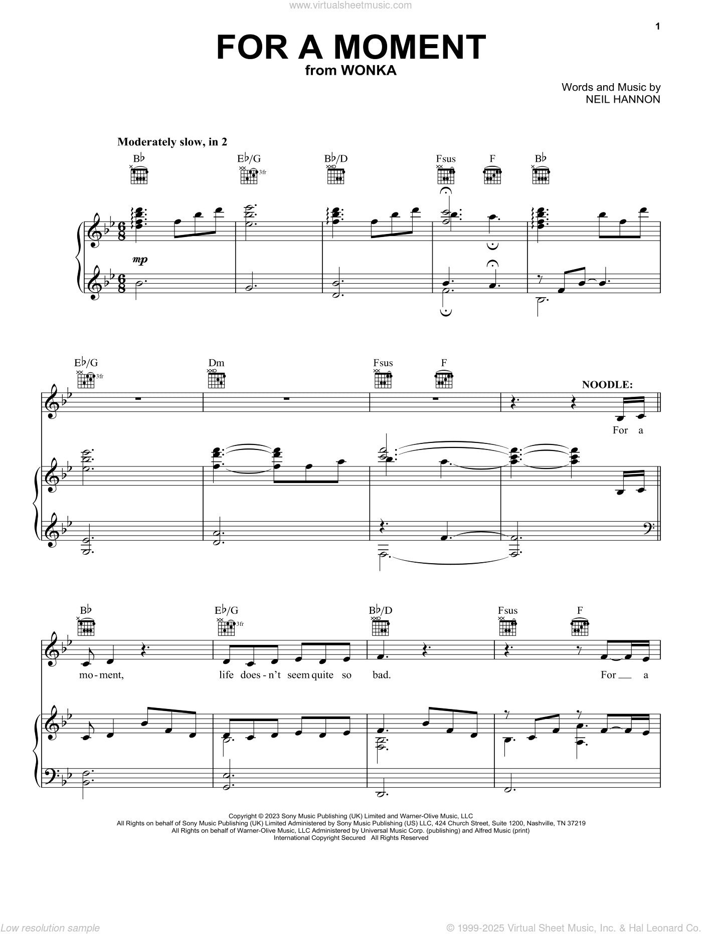 For A Moment (from Wonka)