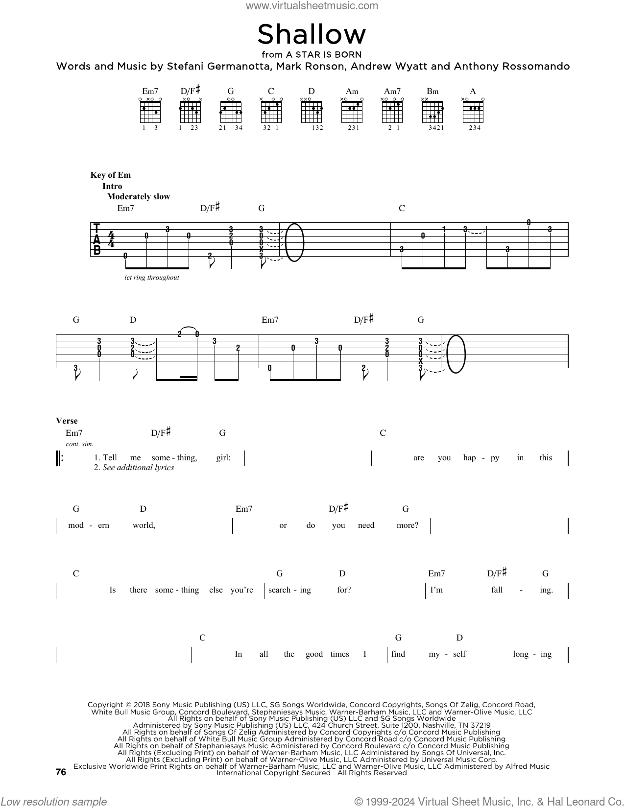 Shallow (from A Star Is Born)
