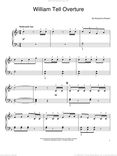 William Tell Overture, (easy)