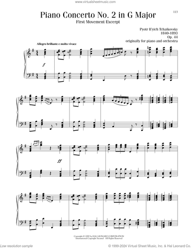 Piano Concerto No. 2 In G Major, Op. 44, First Movement Excerpt