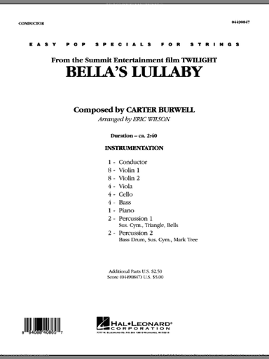 Bella's Lullaby (from "Twilight") (COMPLETE)