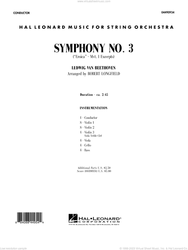 Symphony No. 3 ("Eroica", mvt. 1 excerpts