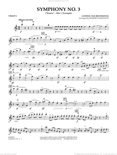 Symphony No. 3 ("Eroica", mvt. 1 excerpts