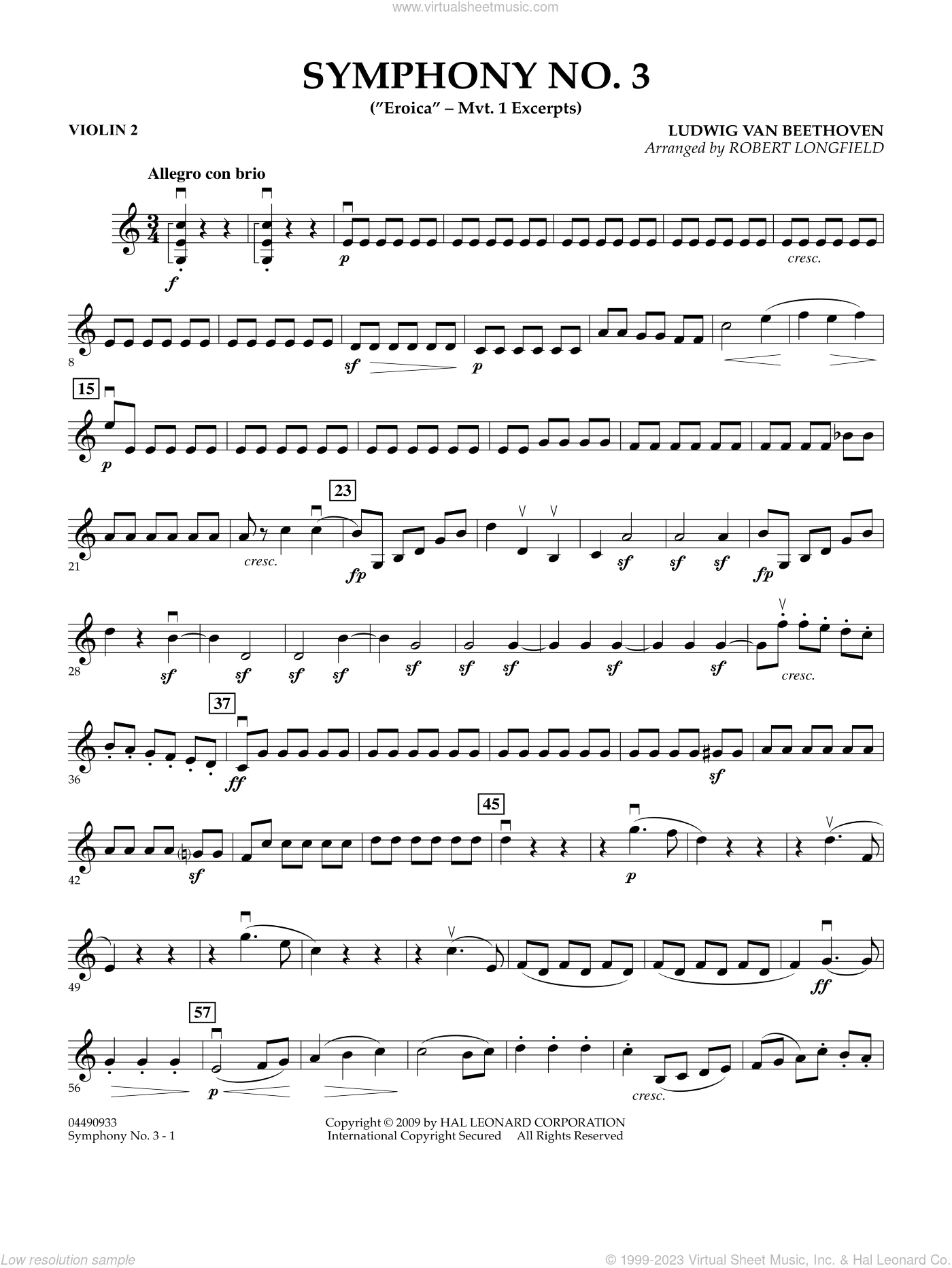 Symphony No. 3 ("Eroica", mvt. 1 excerpts
