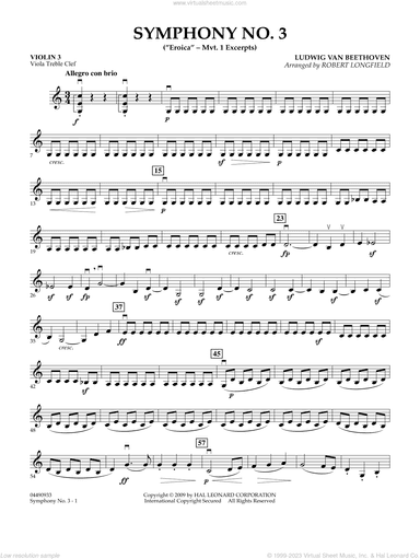 Symphony No. 3 ("Eroica", mvt. 1 excerpts