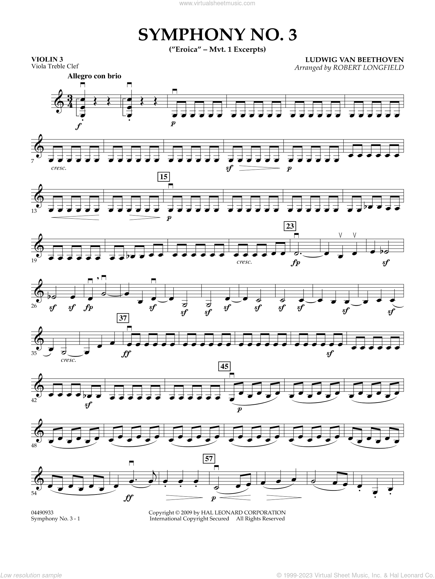 Symphony No. 3 ("Eroica", mvt. 1 excerpts