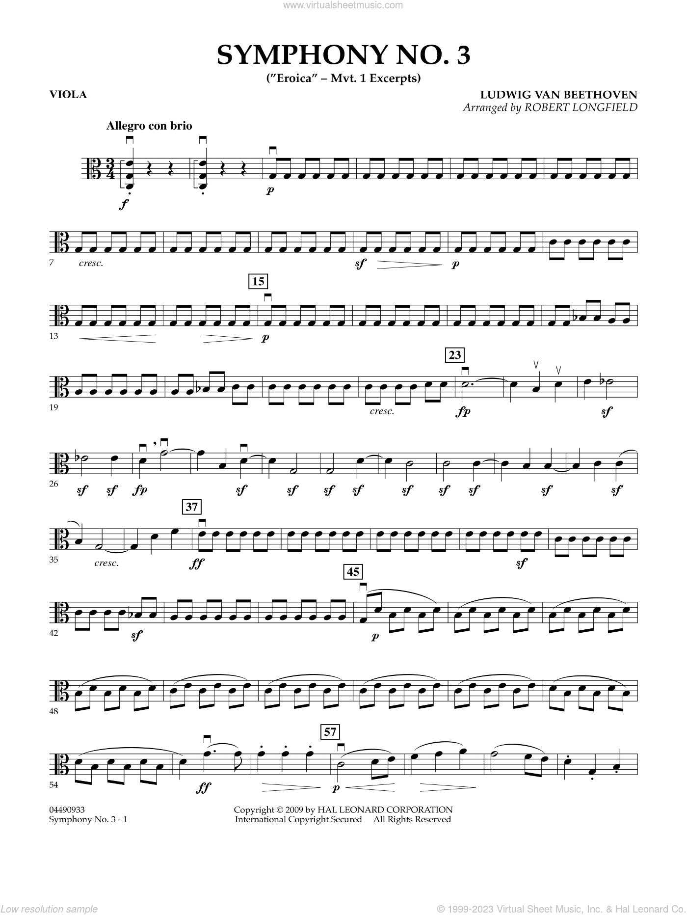Symphony No. 3 ("Eroica", mvt. 1 excerpts