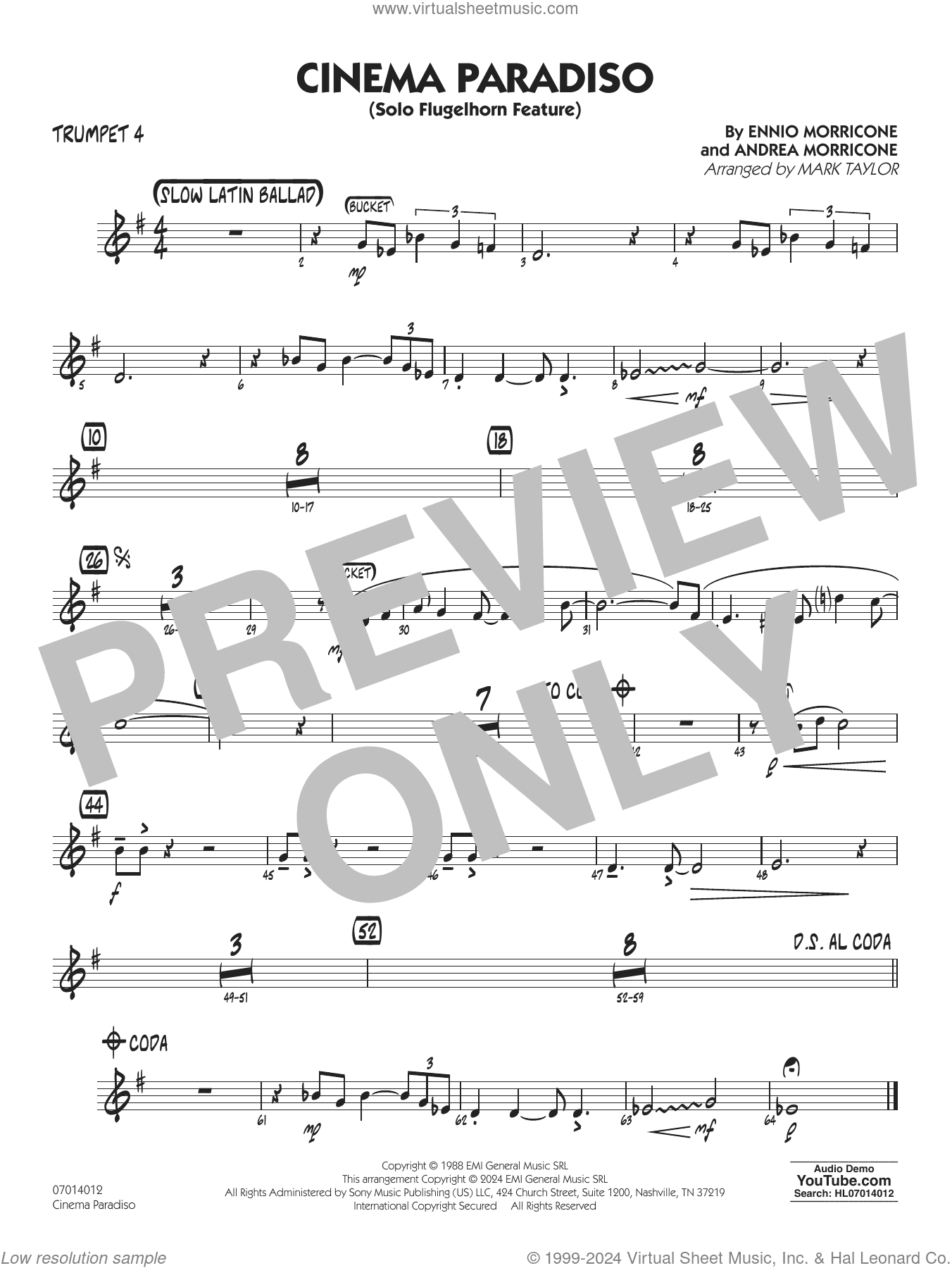 Cinema Paradiso (arr. Mark Taylor)