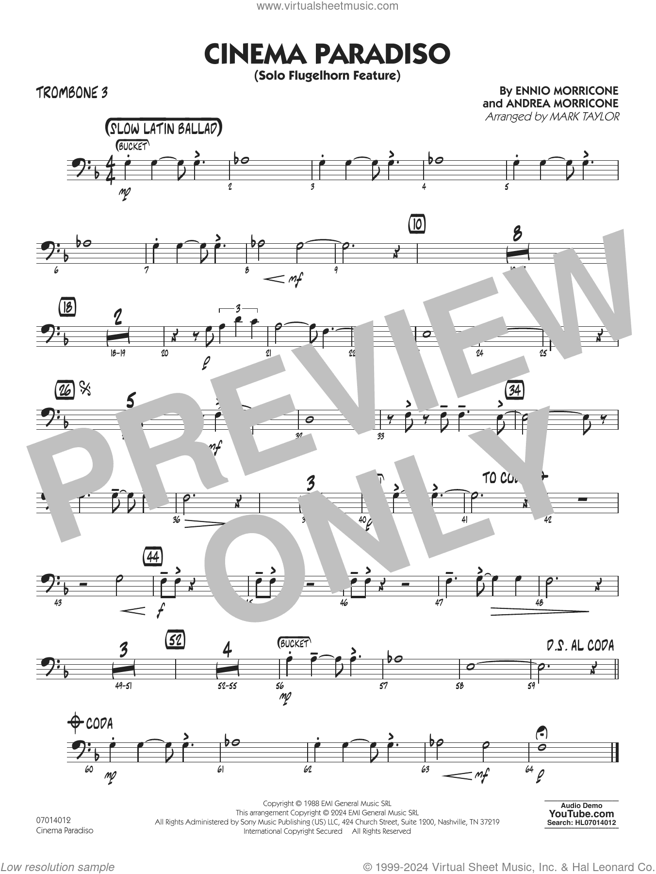 Cinema Paradiso (arr. Mark Taylor)