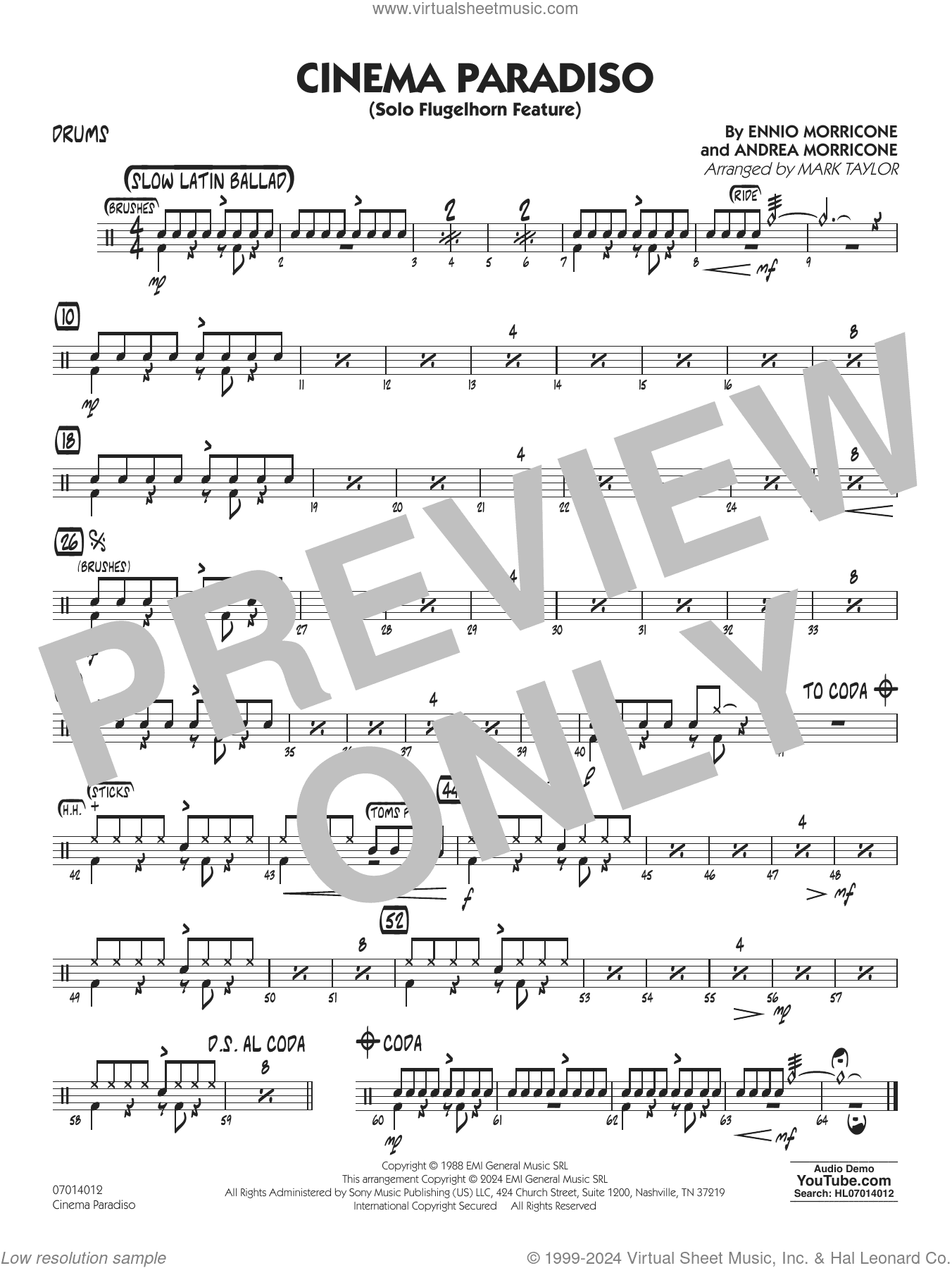 Cinema Paradiso (arr. Mark Taylor)