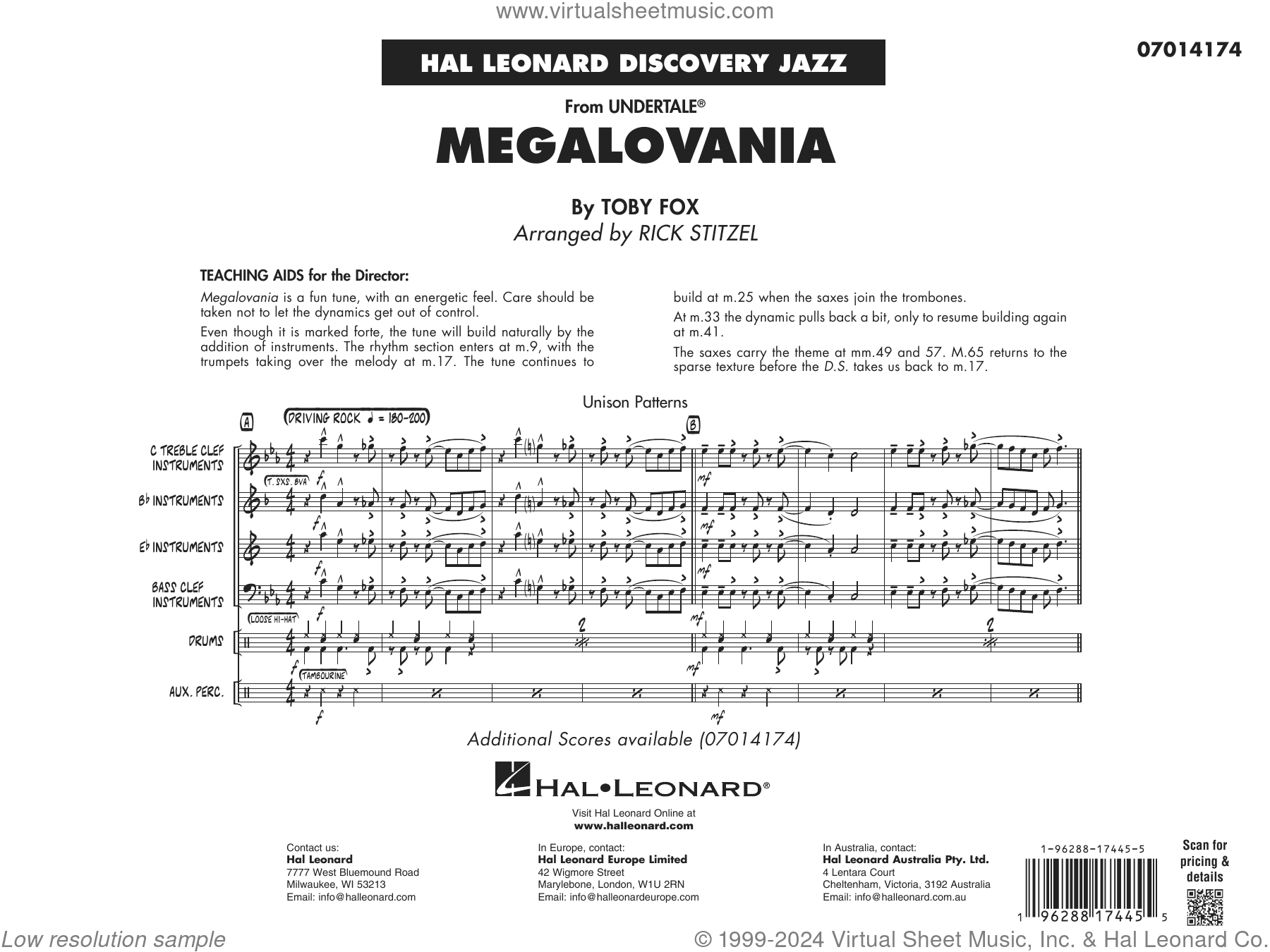 Megalovania (arr. Rick Stitzel) (COMPLETE)