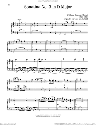Sonatina No. 3 In D Major