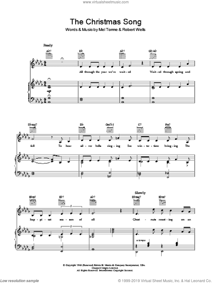 The Christmas Song (Chestnuts Roasting On An Open Fire)