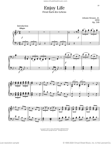 Enjoy Life, Op. 340