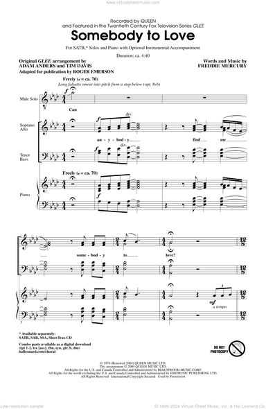 Somebody To Love (arr. Roger Emerson)