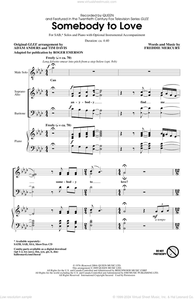 Somebody To Love (arr. Roger Emerson)