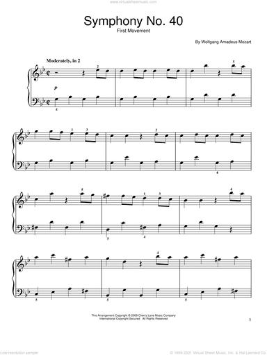 Symphony No. 40 in G Minor, First Movement Excerpt