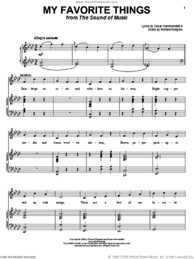 My Favorite Things (from The Sound of Music)