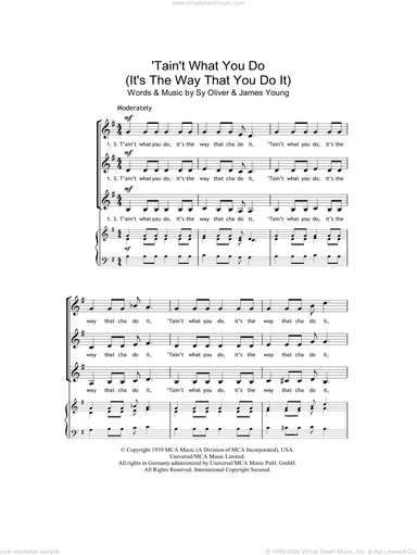 'Tain't What You Do (It's The Way That Cha Do It)