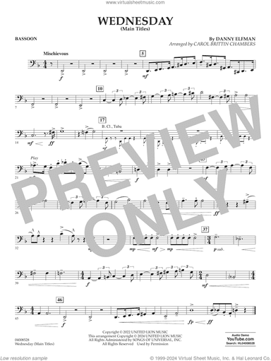 Wednesday (arr. Carol Brittin Chambers)