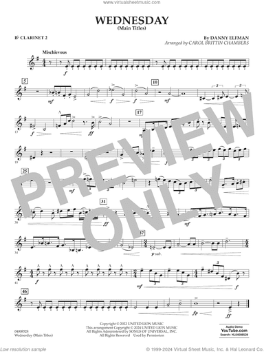 Wednesday (arr. Carol Brittin Chambers)
