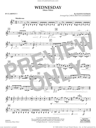 Wednesday (arr. Carol Brittin Chambers)