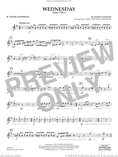 Wednesday (arr. Carol Brittin Chambers)