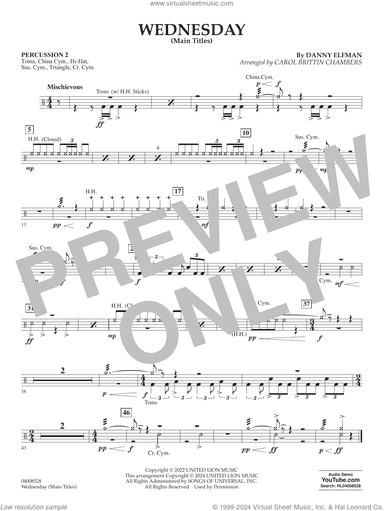 Wednesday (arr. Carol Brittin Chambers)