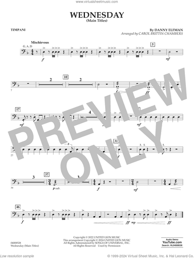 Wednesday (arr. Carol Brittin Chambers)