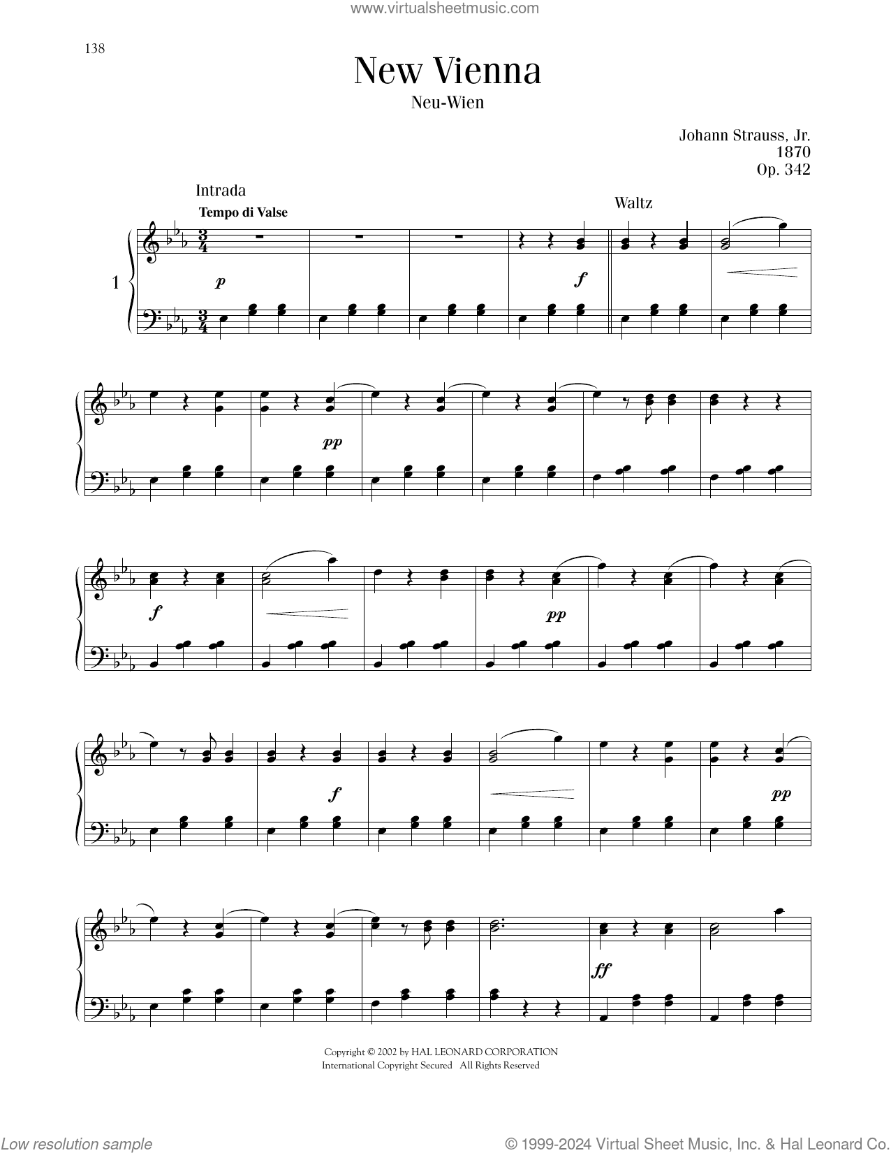 New Vienna, Op. 342