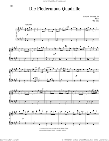 Fledermaus-Quadrille, Op. 363