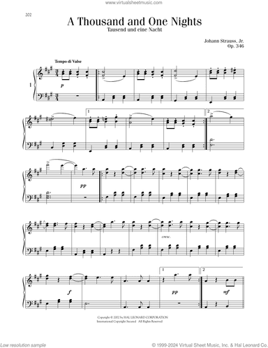 A Thousand And One Nights, Op. 346