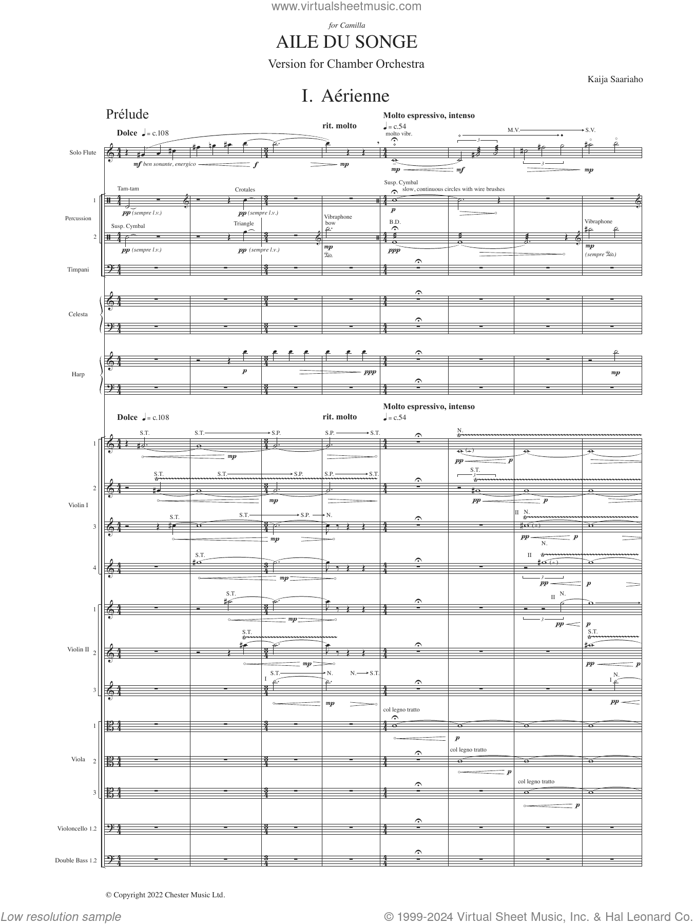 Aile du songe (Chamber Version)