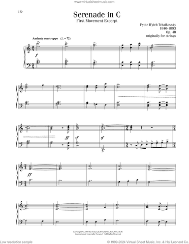 Serenade In C, Op. 48, First Movement Excerpt