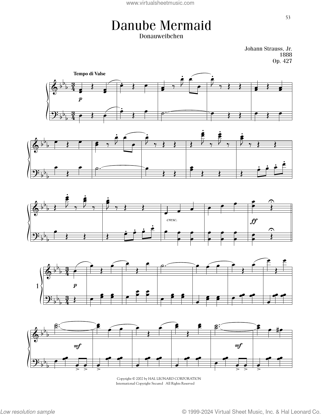 Danube Mermaid, Op. 427