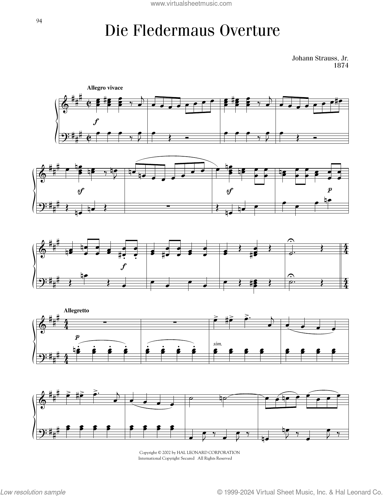 Die Fledermaus Overture
