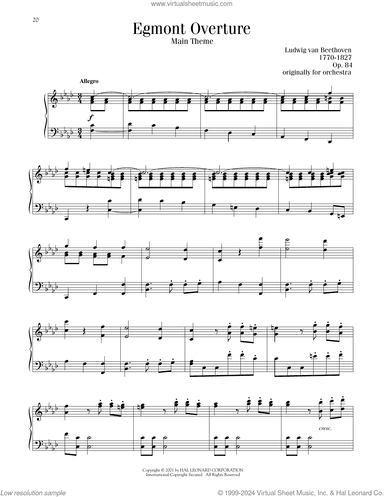 Overture To Egmont, (intermediate)
