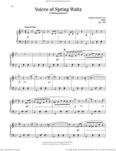Voices Of Spring Waltz, Op. 410