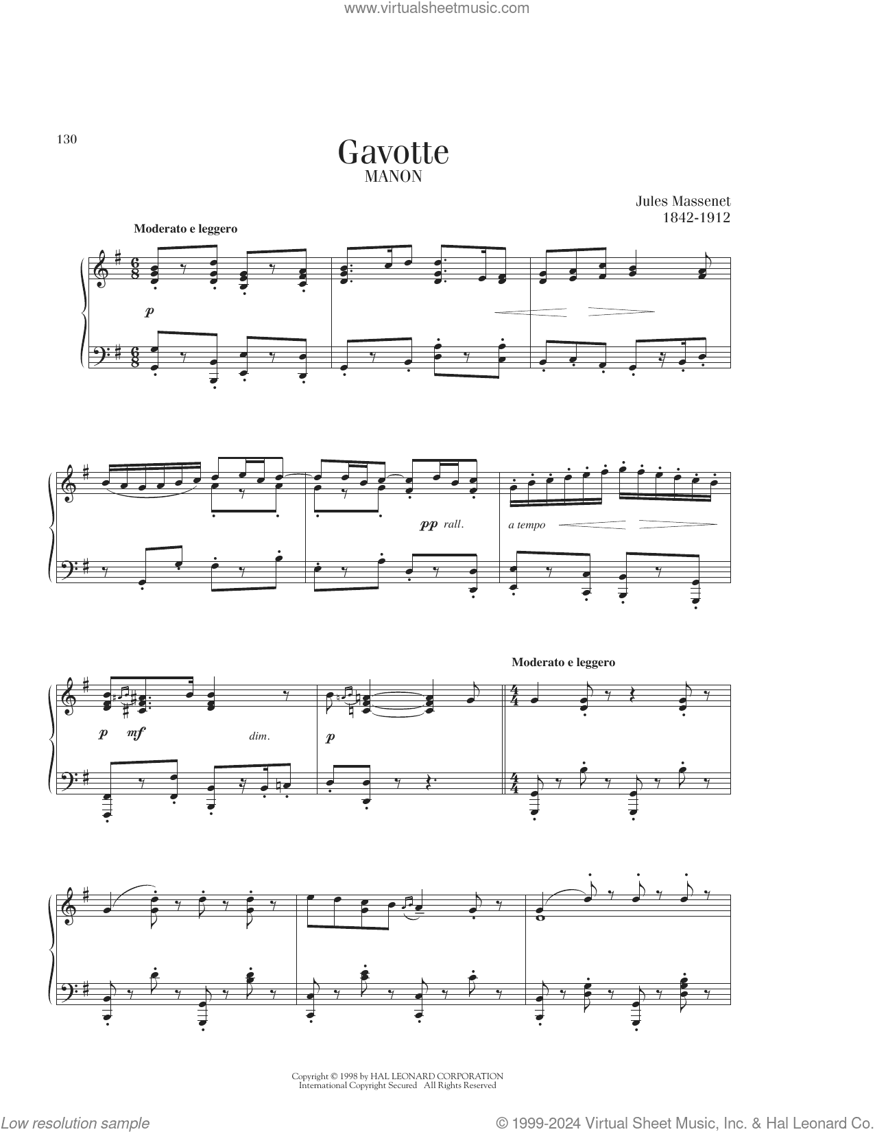 Gavotte, (intermediate)