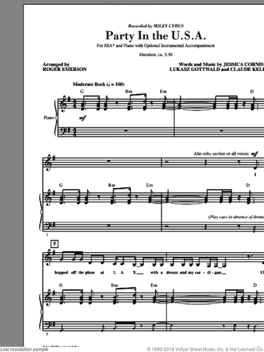 Party In The USA (arr. Roger Emerson)