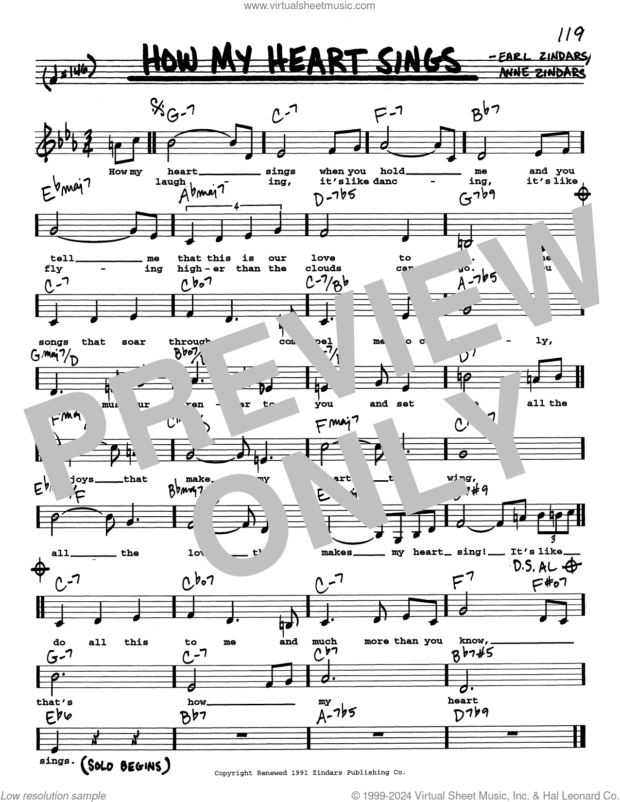 How My Heart Sings (Low Voice)