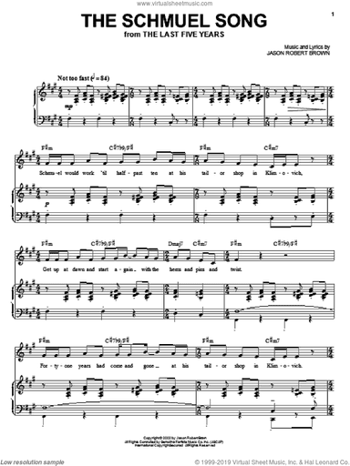 The Schmuel Song (from The Last 5 Years)