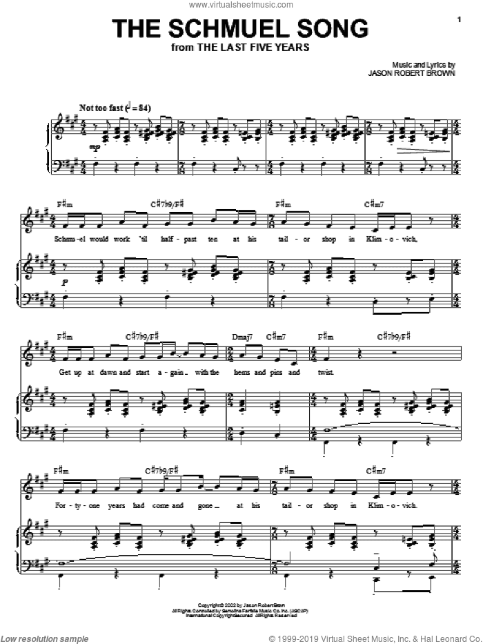 The Schmuel Song (from The Last 5 Years)