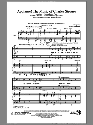 Applause! - The Music of Charles Strouse
