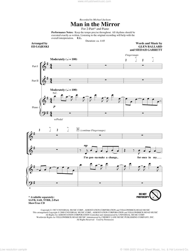 Man In The Mirror (arr. Ed Lojeski)