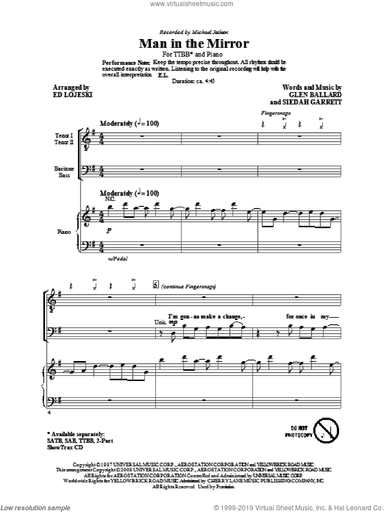 Man In The Mirror (arr. Ed Lojeski)