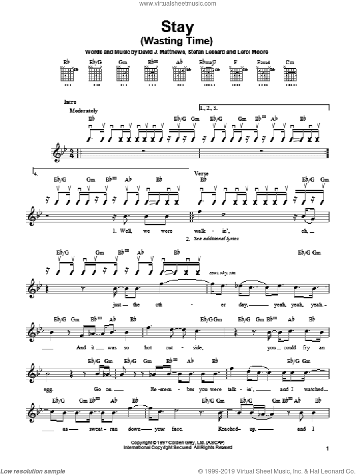 Stay (Wasting Time)