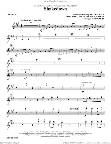 Shakedown (arr. Mac Huff) (complete set of parts)
